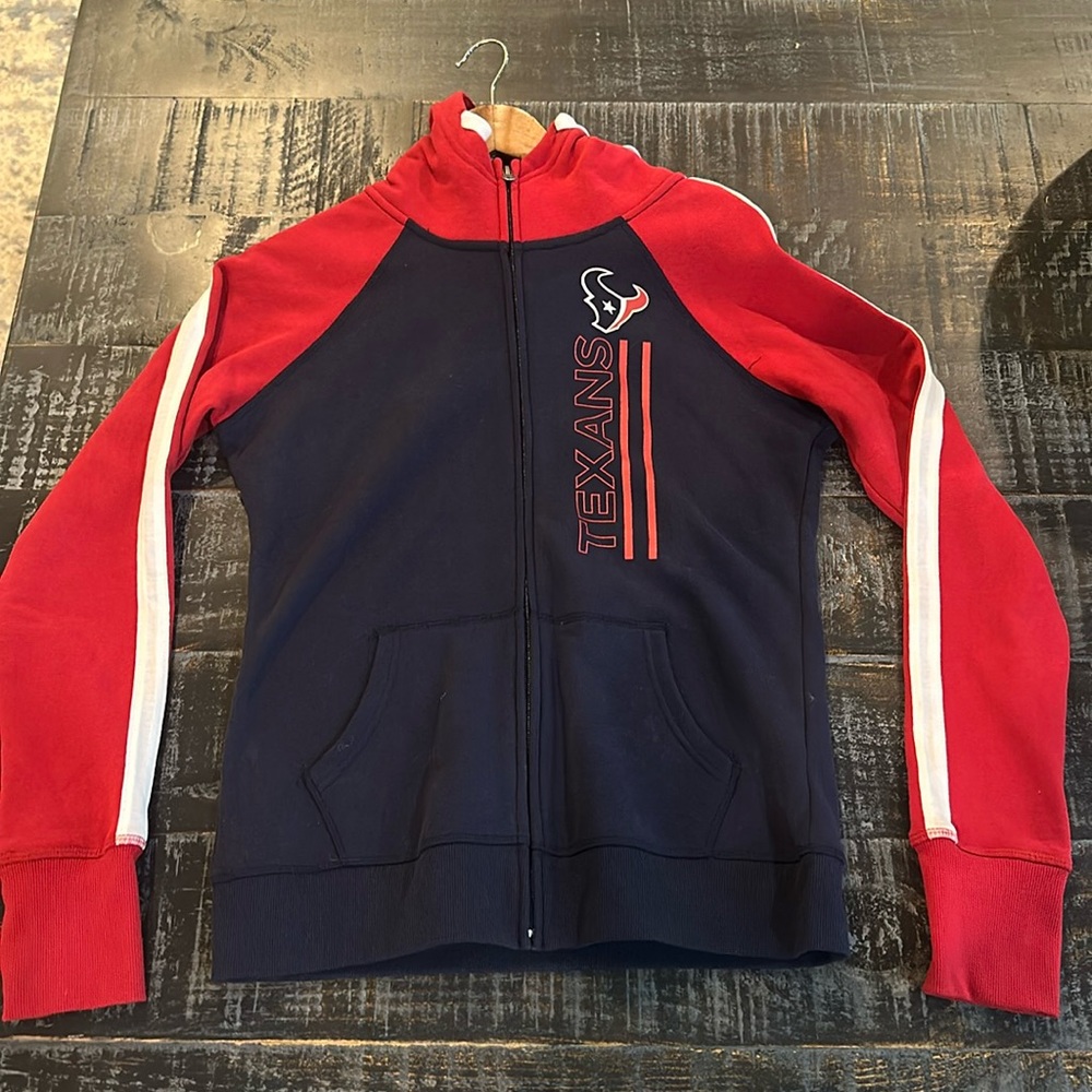 Texans Zipped jacket Size Women's Medium 
NFL Team Apperal